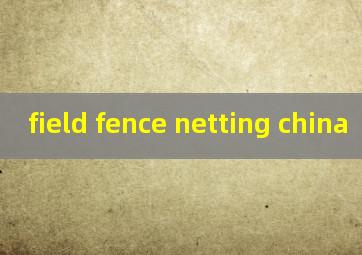 field fence netting china
